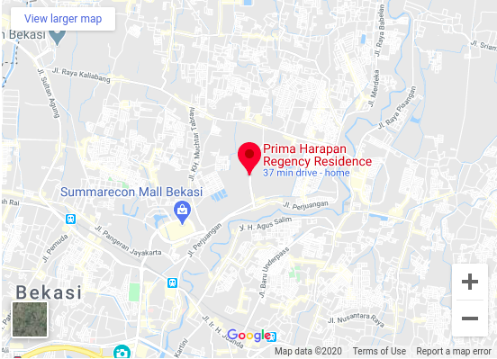 Prima Harapan Regency Map